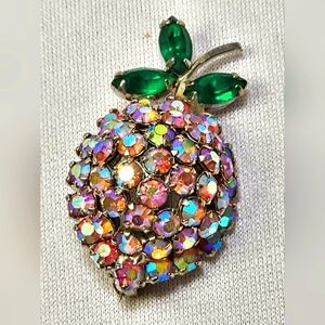 Vintage Warner Aurora Borealis Fruit Pin/Brooch